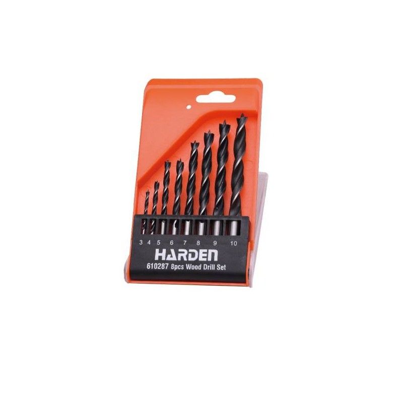 Fafúró készlet 3-10mm 8r. Harden