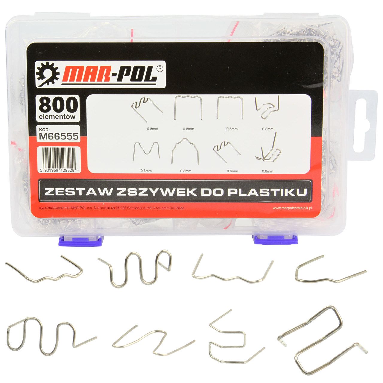 Műanyag kapocs készlet 800db