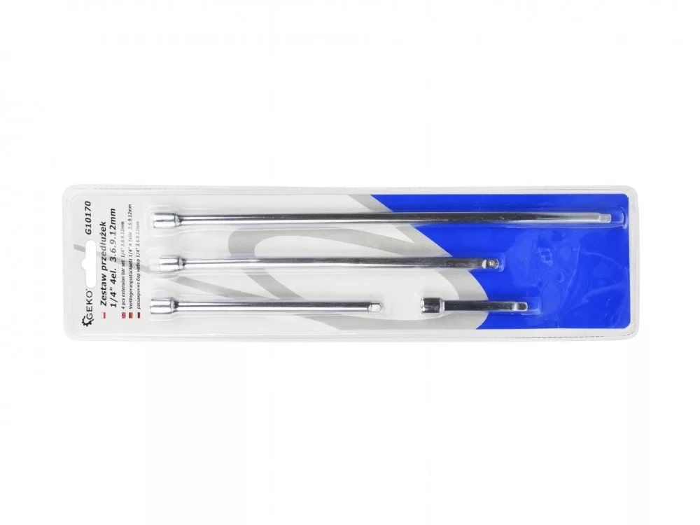 GEKO 1/4" toldószár készlet 4db-os GEKO 1/4" toldószár készlet 4db-os