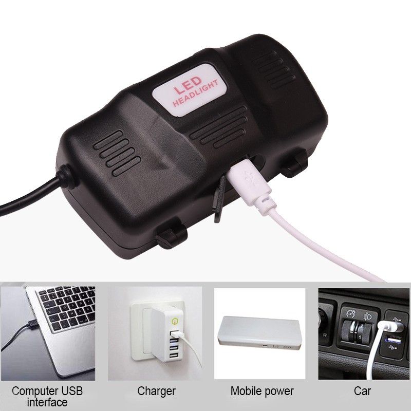 Harden fejlámpa 7W tölthető