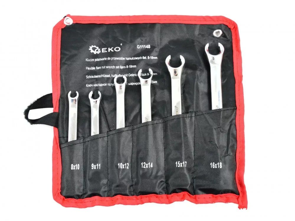 Fékcső kulcs készlet GEKO 6-18mm Fékcső kulcs készlet GEKO 6-18mm