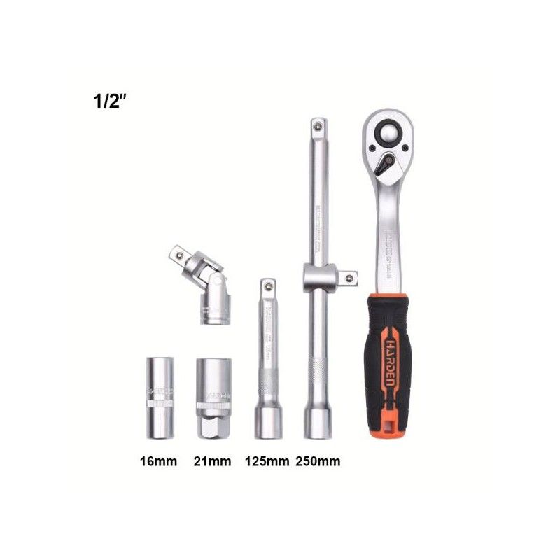 Dugókulcs készlet 94r. 1/2"-1/4" Harden