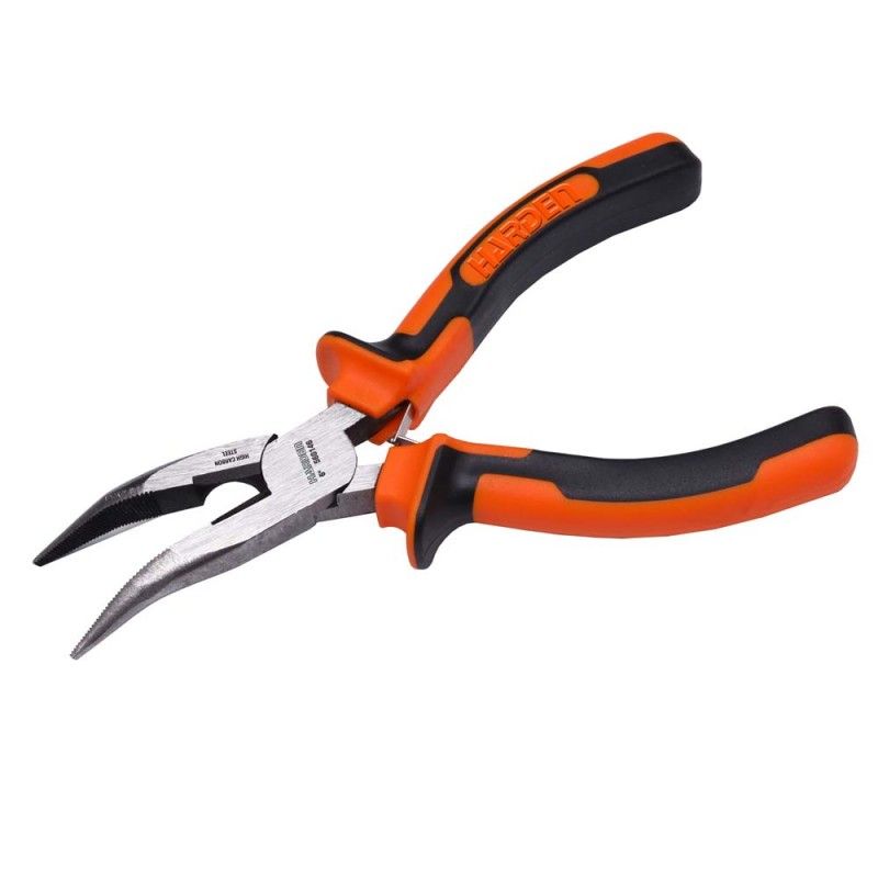 Telefonfogó hajlított 162 mm 2K csiszolt fej Harden 162mm (csőrös fogó) Telefonfogó hajlított 162 mm 2K csiszolt fej Harden 162mm (csőrös fogó)