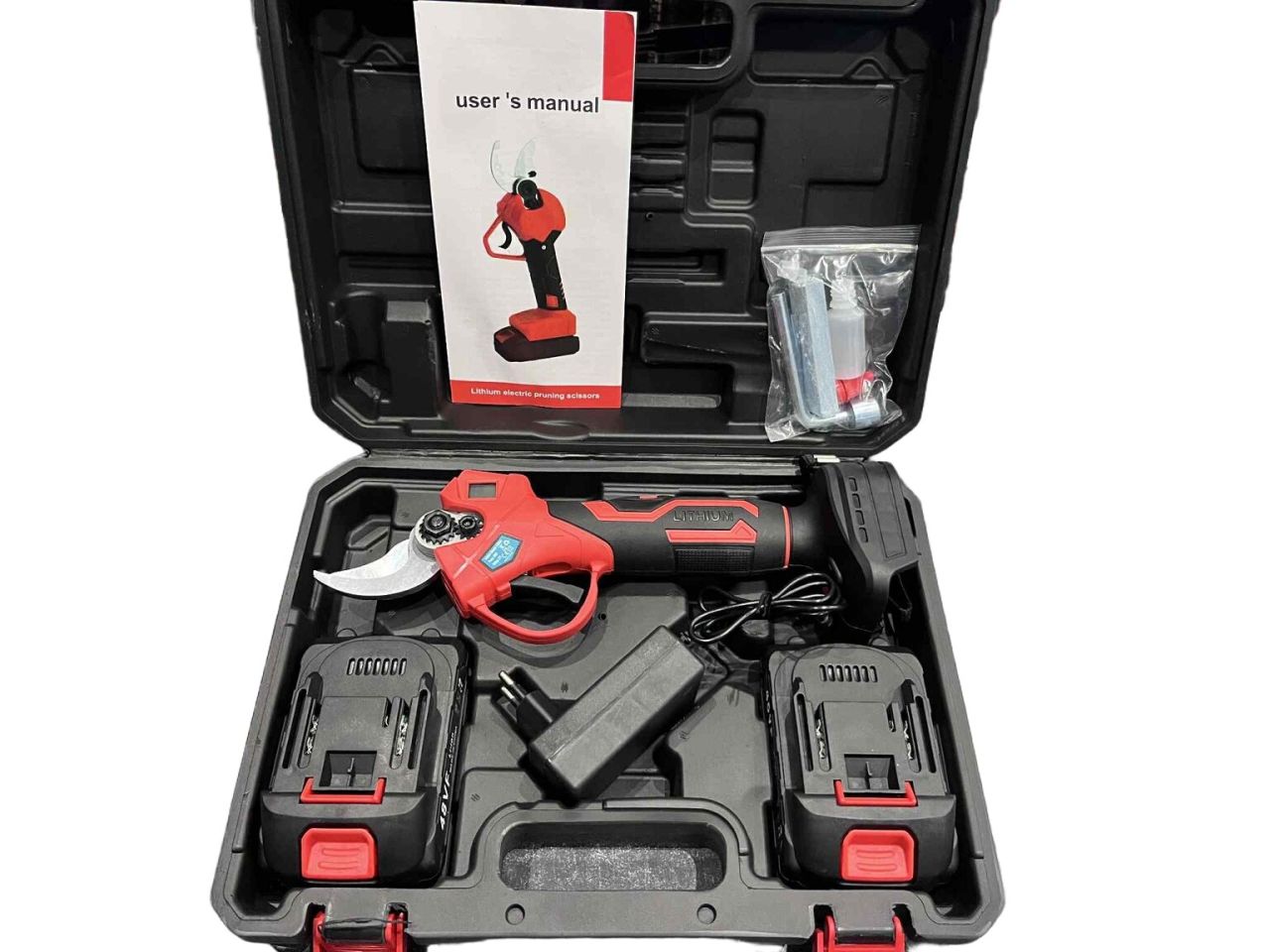 Akkus metsző olló MAGNIT 2db akku + töltő