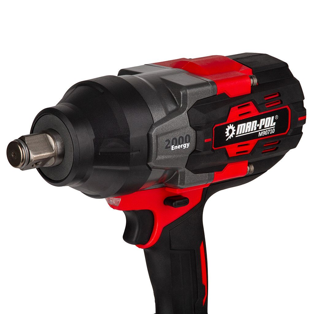 Mar-Pol M90710 ütve csavarozó 3/4" 2000nm 2db akku+ töltő Mar-Pol M90710 ütve csavarozó 3/4" 2000nm 2db akku+ töltő