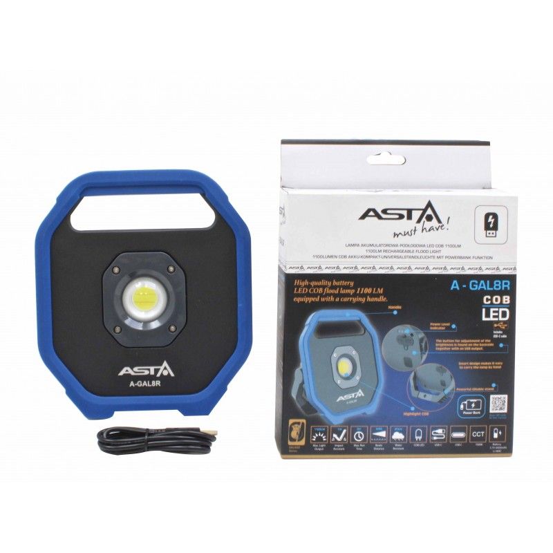 ASTA akkumulátoros lámpa COB LED 1100LM ASTA akkumulátoros lámpa COB LED 1100LM